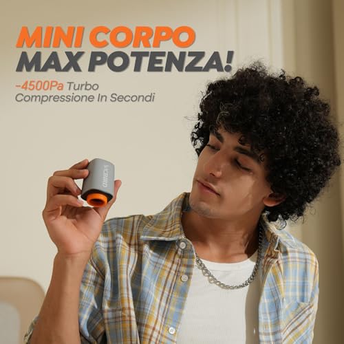 Vacbird Sacchetti Sottovuoto Vestiti Con Pompa Sottovuoto Senza Fili, 20 Pezzi (8 * 40x54cm, 8 * 47x64cm, 4 * 54x74cm), Buste Sottovuoto Vestiti Salvaspazio – Ideali per Viaggi e Organizzare Bagagli - Immagine 3