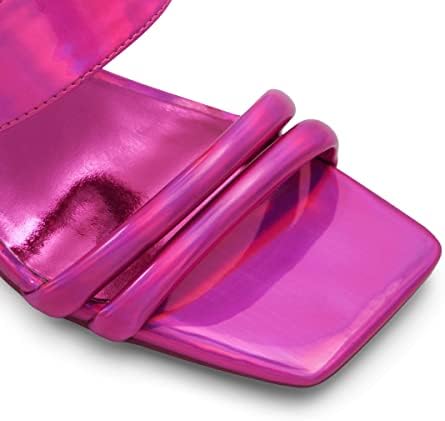 Call It Spring Women's Kelena Heeled Sandal, Bright Pink, 6 | Image 4