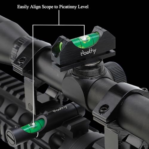 Image of Hawthy Scope Leveling Kit Scope Bubble Level Picatinny Scope Level Magnetic Level Tool Bubble Leveling System