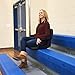 HITORHIKE Stadium Seat for Bleachers or Benches Portable Reclining Stadium Seat Chair with Padded Cushion Chair Back and Armrest Support(Black,21