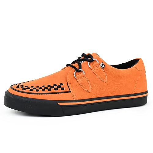 Image of TUK Suede Creeper Sneaker Shoes for Women and Men, D Ring Lace Up Shoes