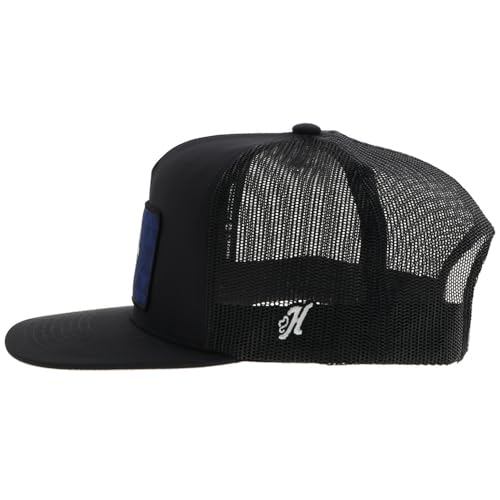 Image of HOOEY Officially Licensed Pabst Blue Ribbon One Size Fits All Adjustable Snapback Hat for Men and Women Mesh Back Trucker Hat