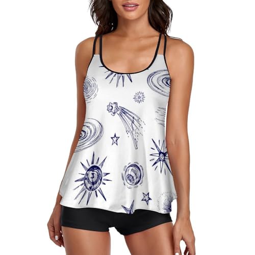 Ensembles bikini tankini femme avec short de garçon confortable et robe de plage intégrée
