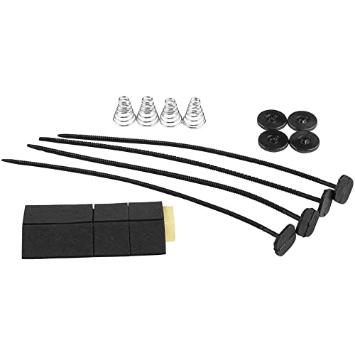 CENPEK Universal Electric Fan Mounting Kit, Auto Cooling Radiator Fan Mounting Kit Tie Straps Pads Feet Mount Fan Mounting Feet Accessories (Schwarz)