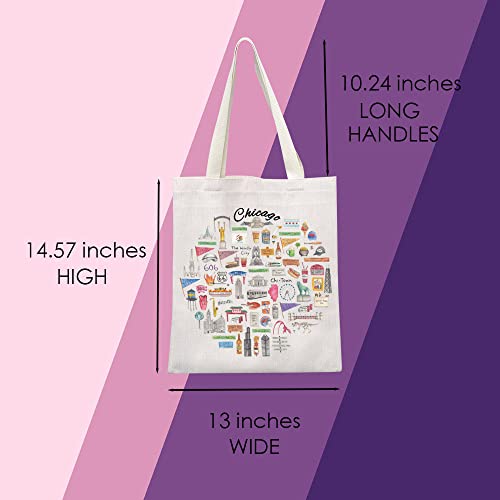 Bolso Tote MNIGIU Chicago - Bolso de viaje y bienvenida miniatura 4