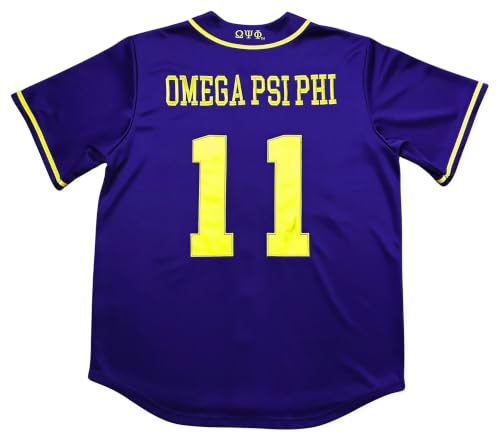Legacy Tradition Omega Psi/Ψ Phi S1 Baseball Jersey [Purple] miniatura 2