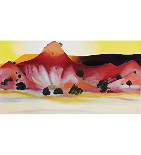 Tallenge Modern Masters Collection - Hills And Mesa By Georgia O'Keeffe - Ready To Frame Rolled Digital Art Print On Photographic