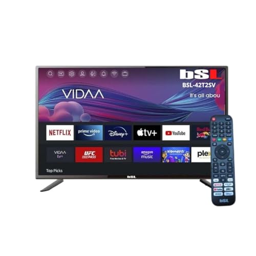 BSL-42T2SV VIDAA Smart TV, 106,7 cm (42 Zoll) | WiFi | RJ45 | Full HD Auflösung 1920 x 1080p | USB | DVBT2/S2/C | kompatibel mit Youtube, Netflix, Disney +, Dazn, Prime | HDMI – Bild 3