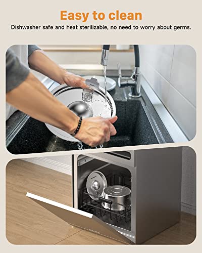 Cat Water Fountain Stainless Steel, Qiuoio 108Oz/3.2L Pet Cat Fountain, Dog Water Dispenser, Super Silen, Multi-Filtration. Dishwasher Safe, Yunyizhou Store Sales, Beware Of Counterfeit Goods #TOP5