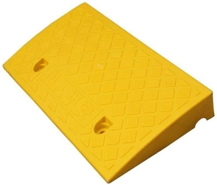 Rampas para bordillos de plástico fijables para scooter y silla de ruedas en jardín
