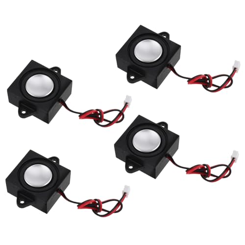 NUOBESTY 4 Piezas Altavoz de audio monitores de estudio altavoces tazas conector de altavoz de coche terminal de audio enchufe rca puerto de altavoz conector rca AbS Black