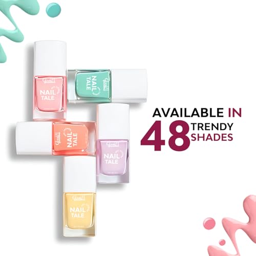 Image of Glam21 Nail Tale- Nail Lacquer|Multicolor|Quick Drying Nail Polish| Glossy Gel Finish Nail Kit | Highly Pigmented & Long Lasting | Chip Resistance|9ml Each| Pack Of 2 (Shade-33-34)