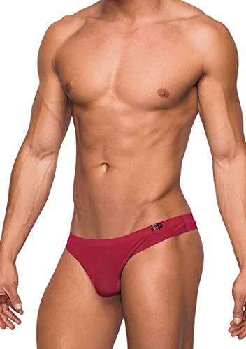 Tanga de bolsa frontal color vino para ocasiones especiales L/XL