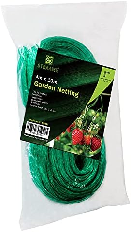 Straame Garden Netting, Plant, Veg, Fruit and Ponds Protection, Cat and Bird Proof Garden Net, Versatile Fine Mesh Garden, Garden Fence Netting, Garden Accessories - (1, 4X10)