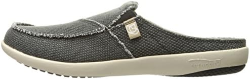 Spenco Men's Siesta Canvas Slide Sandal, Charcoal, 9M Medium US | Image 7