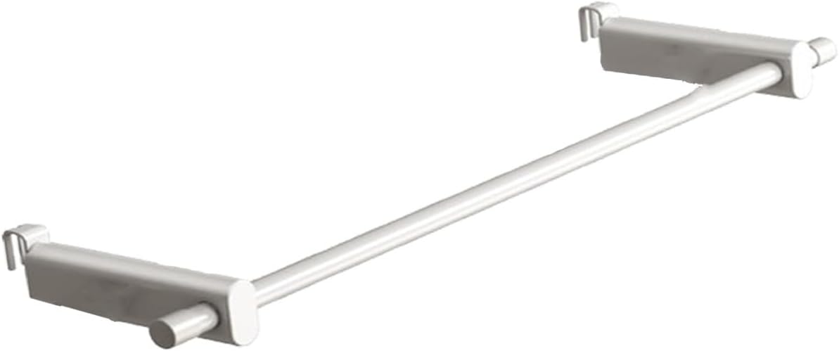 Radiator Towel Holder - 50cm No Drill, White Heating Rack for Towels, Space-Saving Design, Bathroom & Kitchen Essentials, Wall-Mounted Towel Dryer, Stylish & Functional