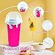 Slush Becher,500ml Slushie Maker Becher,Slush Becher maker Silikon Squeeze Cup,DIY Slushy Maker Cup Gefrorene Maker Smoothie Becher Sommer-Slush Cup mit Strohhalmlöffel