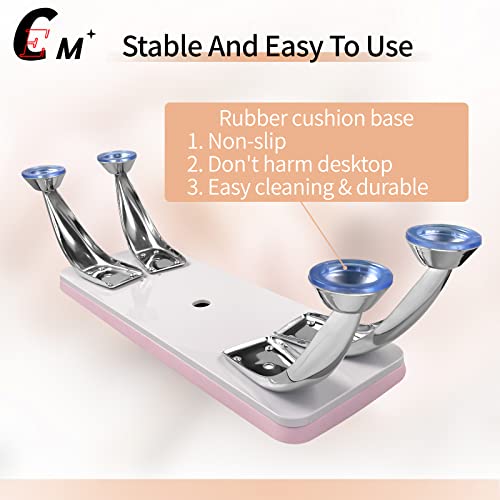 Chaoeemy Nail Arm Rest,Manicure Hand Rest Big,Nail Hand Holder For Nail Tech With 99% Leather Cushion,Non-Slip Legs,Nail Files & Buffers In Nail Equipment Salon Spa,Pink #TOP2