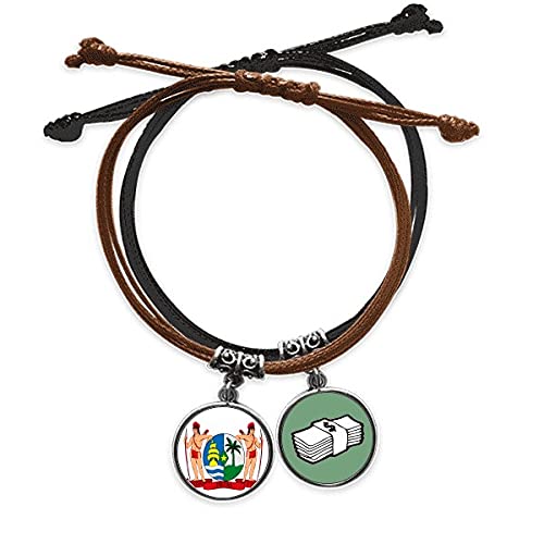 Pulsera de Surinam de cuerda y cuero el regalo cultural perfecto