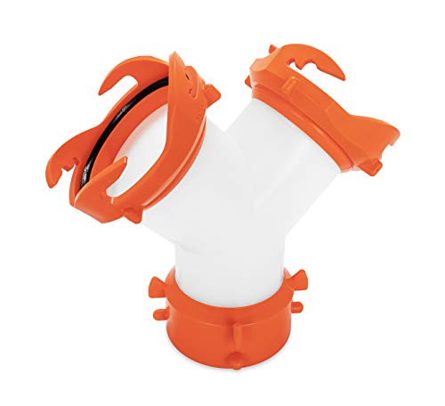 Camco Rhinoextreme 21056 20-Foot Sewer Hose Kit For Rvs With Tandem Holding Tanks - Ready-To-Use Kit - Includes 4-In-1 Adapter, Storage Caps And Swivel Wye Fitting #TOP1