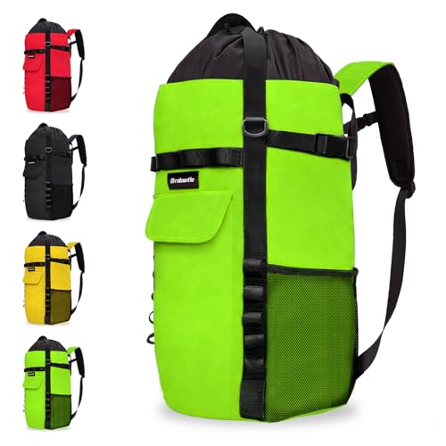 Brobantle Climbing Rope Bag Large Capacity Arborist Tree Rope Storage Bag Waterproof Outdoor Rock Climbing Gear Bag