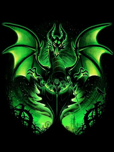 Youtheart Painting with Diamonds Evil Queen Diamond Art Villain, 5D Full Drill Cross Stitch Embroidery Kits, DIY Wall Décor