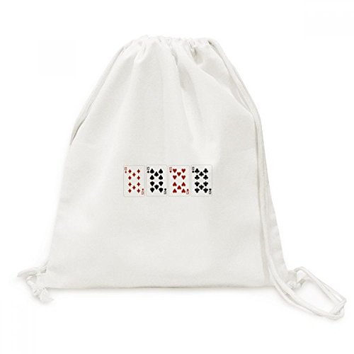 Sac de voyage en toile imprimé as de coeur trèfle pour vos vacances