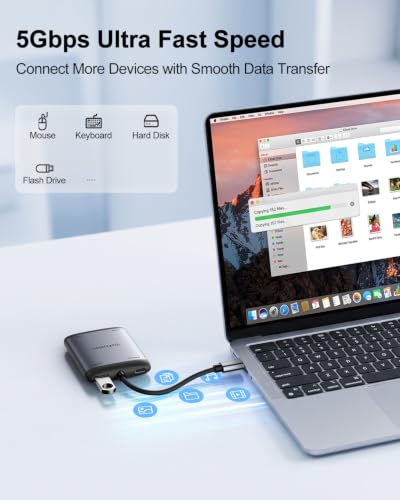 USB C to Dual HDMI Adapter, Dual 4K@60Hz Monitors Adapter for Laptop - image 7