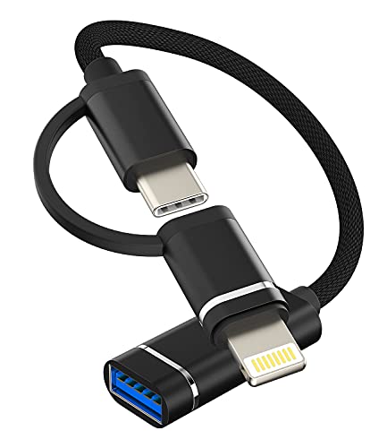 USB C To USB A OTG Adapter - 10Gbps Data Transfer, Type C Male To USB 3.2 Female Converter For MacBook, Phones & More