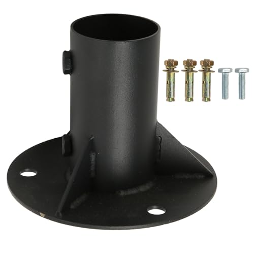 Soporte de poste de acero resistente con acabado industrial para lámparas exteriores 2