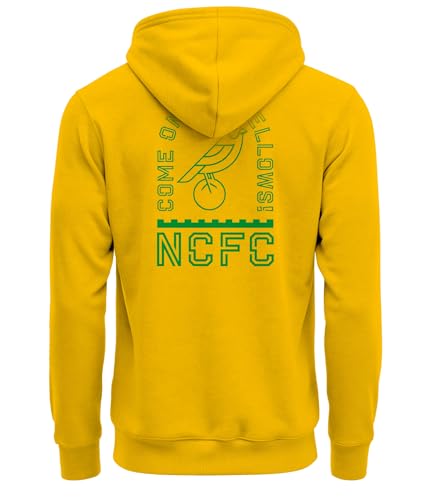 1863FC Soccer True To Glory Premium Fleece Pullover Hoodie (US, Alpha, Medium, Regular, Regular, Norwich City) Navy
