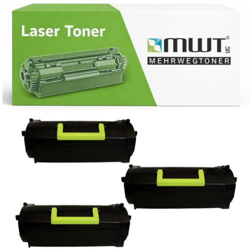 Toner Lexmark 24B6015 noir compatible M5163 M5170 XM5163 pack de 3