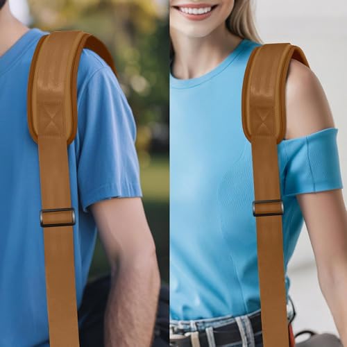 Image of ZINZ 74 inch Shoulder Strap with Fixed Pad and Dual Balanced Buckles,Khaki