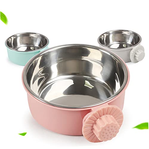 BESPORTBLE 3stücke Stainless Steel Pet Feeder Wandmontierter Futternapf Für Hunde Und Katzen Kleiner Grauer Futternapf Mit Rutschfester Aufhängung Leicht Zu Reinigen Und Stabil Für