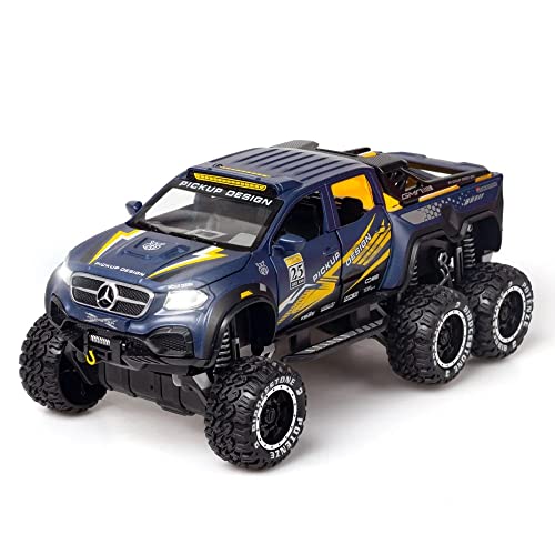 Image of MTG Metro Toys & Gift - Benz Class X Monster Offroad Truck | 1:24 Scale | Diecast Model Metal Pull Back Toy car for Kids with Openable Doors & Light, Music Toy Vehicle for Kid 【Colors as Per Stock】