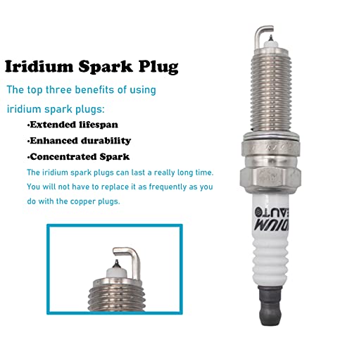 OYEAUTO Ignition Coil Pack Iridium Spark Plug UF603 Set of 6 Compatible with Honda Accord Odyssey Ridgeline Pilot Acura RL TL TSX - Thumbnail 4