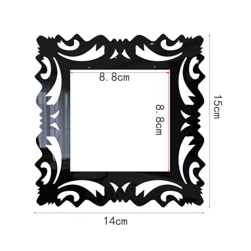 Cubierta cuadrada acrílica para interruptor con calcomanías de flores para decoración del hogar 3