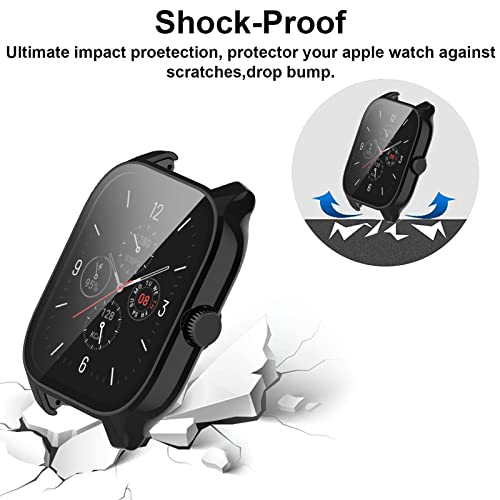 Aerku Custodia per Amazfit GTS 4, [Con Vetro