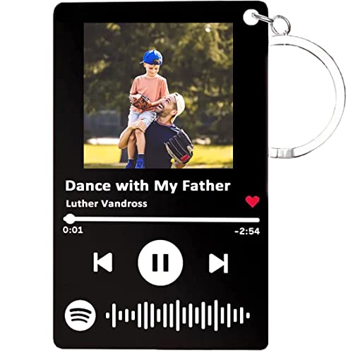 Personalized Custom Dad Photo Keychian - Custom Key Chains Father's