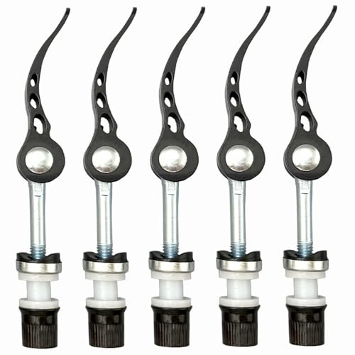 DAZISEN Accesorios de Bicicleta - Abrazadera de Tija de Sillín Adecuada para Bicicleta de Montaña Bicicleta de Carretera,Negro (5 Piezas),60 * 65mm