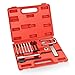14PCS Professional Steering Wheel Remover & Lock Plate Compressor Set with Portable Storage Case Sturdy Steel Construction