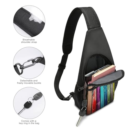 Bolso bandolera deportivo de tela Oxford blanca miniatura 4