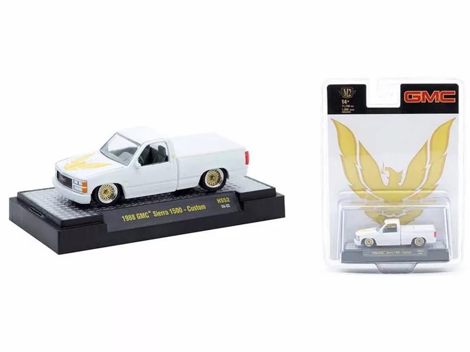 Amazon | M2 Machines 1/64 GMC シエラ 1500 カスタム 1988 ホワイト