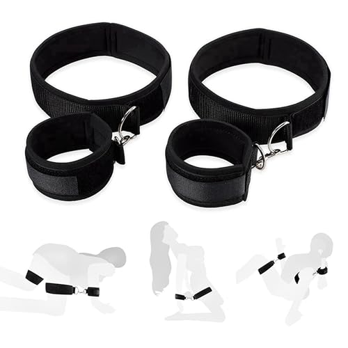 Sex Hand Cuff Bracelets Fuzzy Bondaged Restraints Sex Handcuffs Bed Straps for Adult Play King Mattress Sex Resistance Bands Women Full Size Bed Hand Leg Cuffs Ankle Wrist Bed Restraints BDSM Sweater