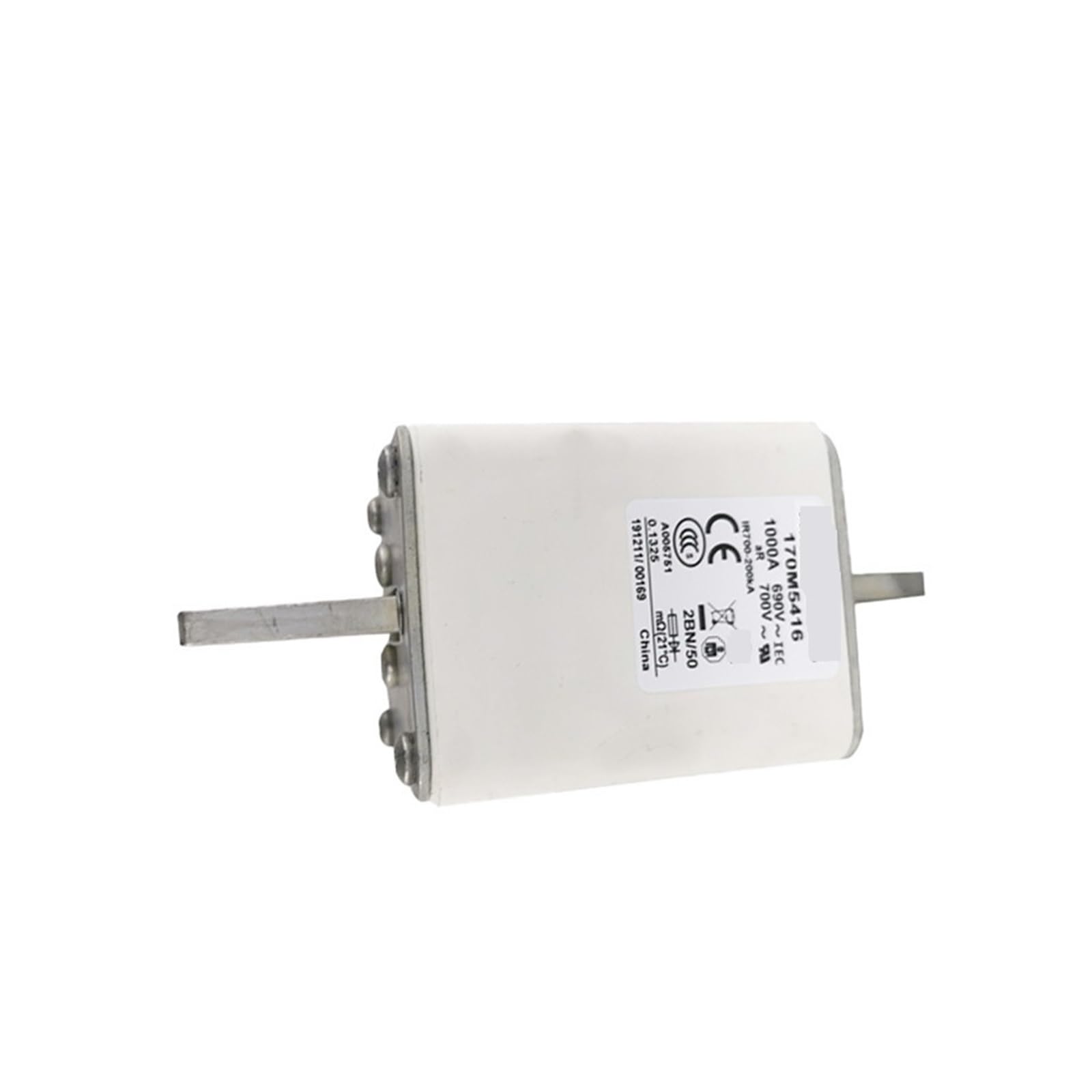 Fusible rápido 170M5416 Go to product viewer dialog for this item. : alta capacidad de corte 200kA para proteger circuitos de 690V