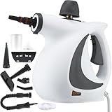 Limpiador de vapor portátil de alta presión – Detergente ecológico con múltiples urfaces: cocina, cuarto de baño, coche, sofá (kit completo con accesorios)
