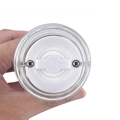 Moedor de sal e pimenta em acrílico, moedor manual de pimenteira, ferramenta de moagem transparente,