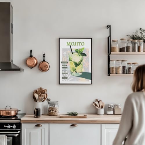 Affiche Recette Mojito pour décorer un mur vide avec style et originalité - 5