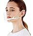 Produktbild 10 Stück Safety Gesichtsschutzschild Kunststoff Visier Gesichtsschutz Anti-Fog Anti-Öl Splash Transparent Schutzvisier - Essen Hygiene Spezielle Anti-Saliva Sesichtsschutzschirm (Weiß, 14 * 10.5CM)