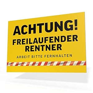 Renteneintritt Geschenk Männer Kunststoff Schild 30×20 cm, Ruhestand Geschenk lustiger Spruch Rentner Geschenk Mann zum…